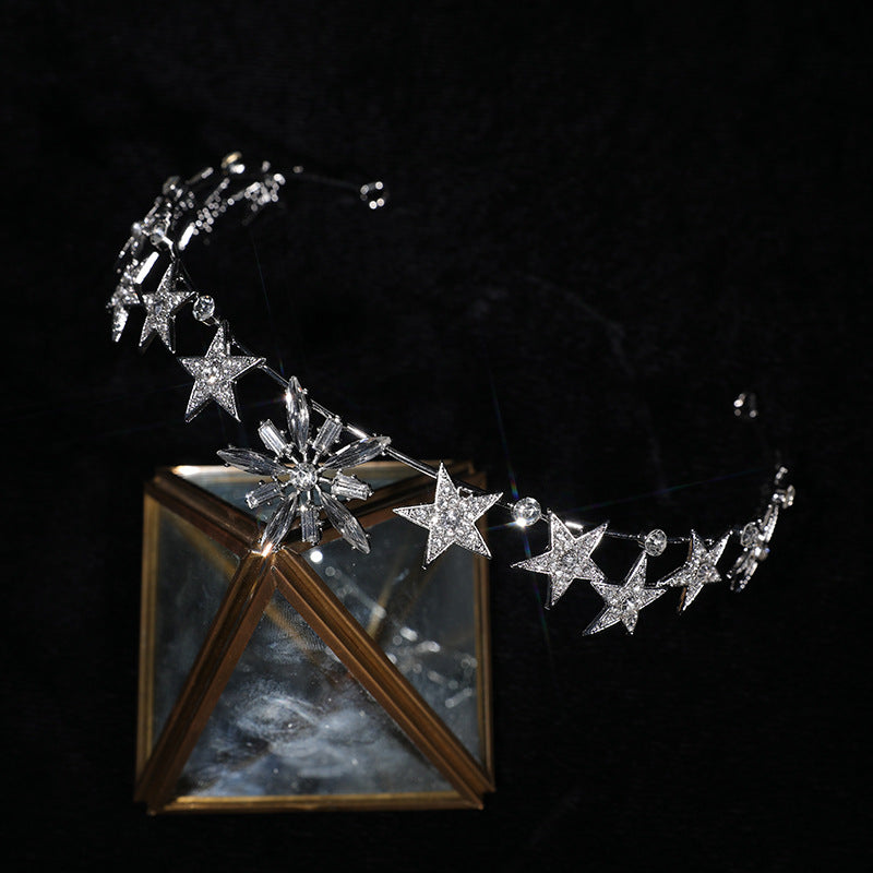 Crystal Crown Wedding Cocktail Dress Baroque Headband