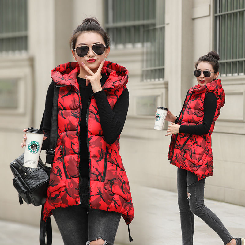Women's Mid-length Down Cotton Vest