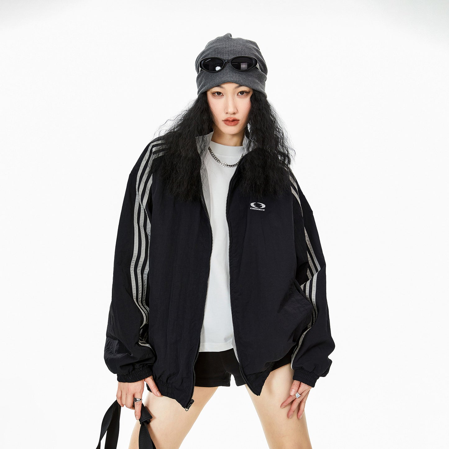 Women's Double-sided Cardigan Jacket Loose Leisure Sports Jacket