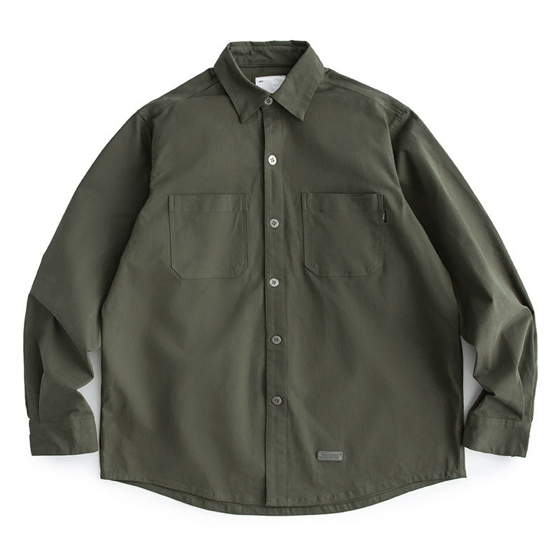 Korean-style Trendy Loose-pocket Shirt Versatile Casual Jacket For Young Men