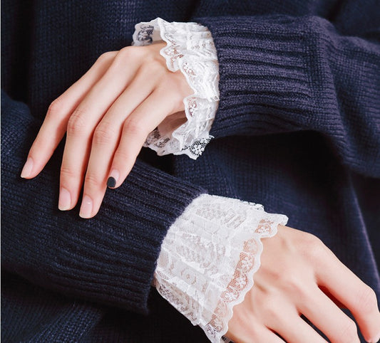 Lace Decorative Clothes Sleeves Sweater Sleeves Fake Cuffs