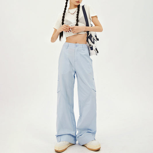 American Style Gorpcore Retro Loose Wide-leg Casual Pants Women