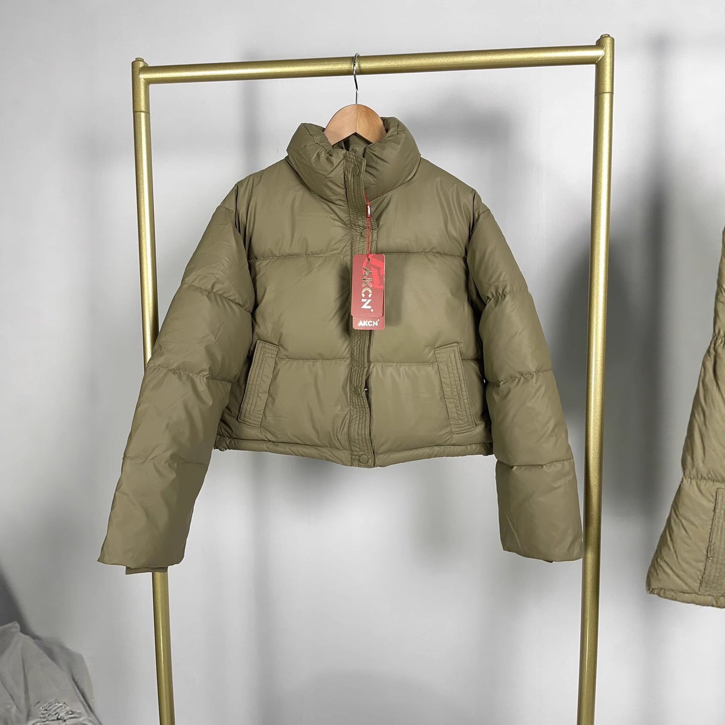 Loose Thick Windproof Stand Collar Coat