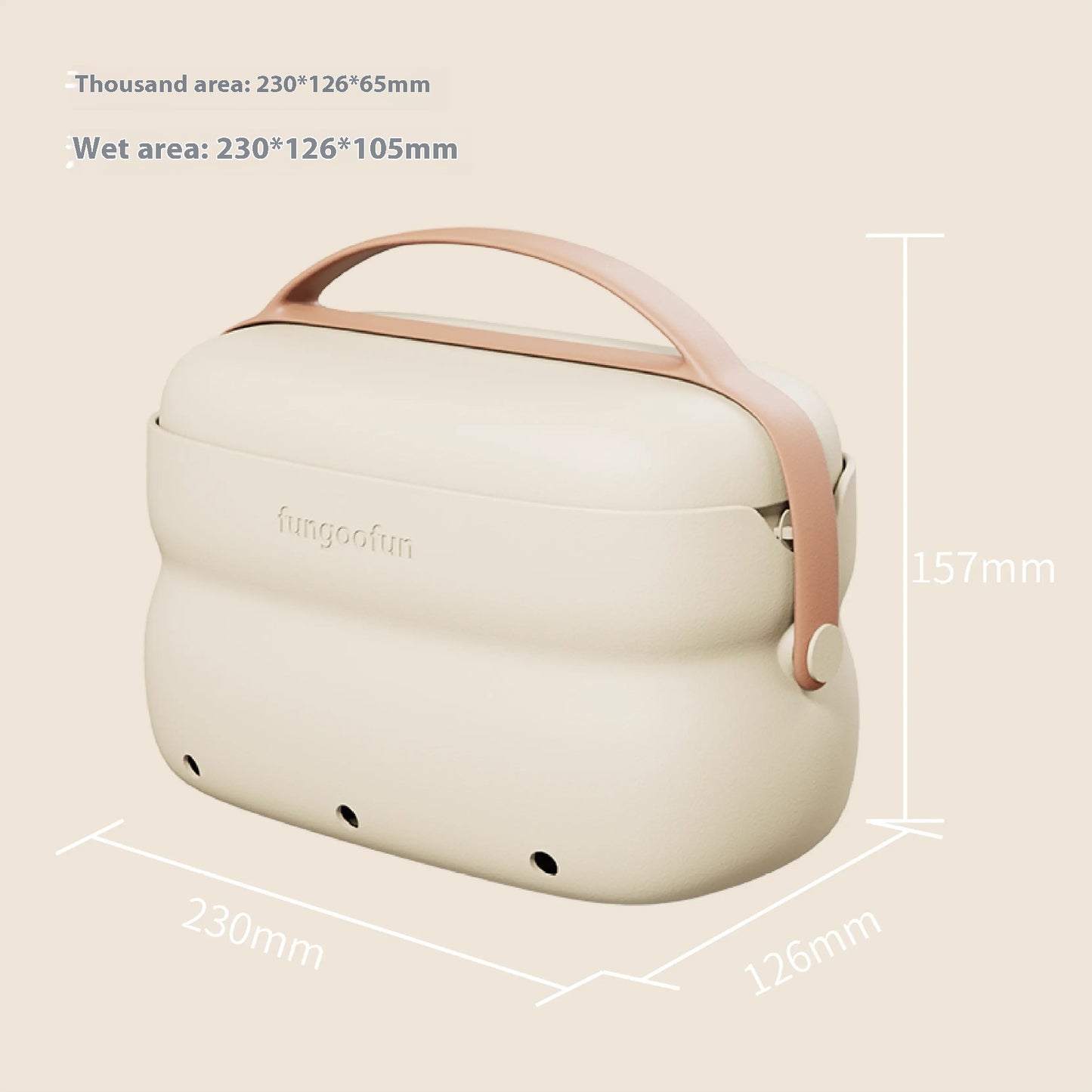 Cosmetic Bag2-in-1 With Handle Hangable Dry And Wet Separation Toiletry Bag Fashion Candy-color Portable Waterproof Storage Travel Bags