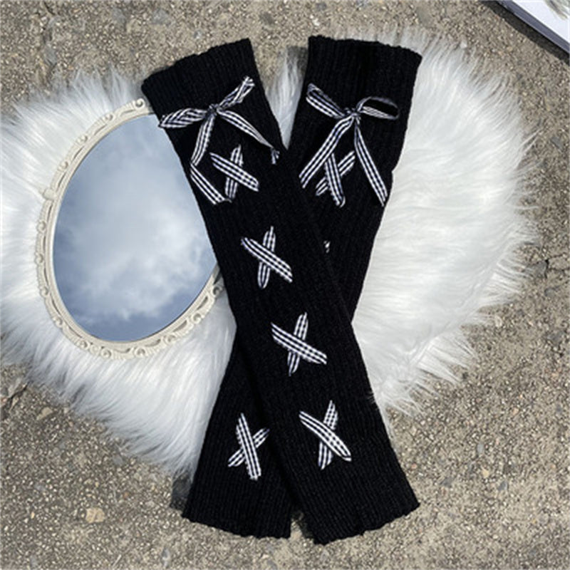 Women's Ribbon Lace Lace Cute Medium Tube Pile Socks