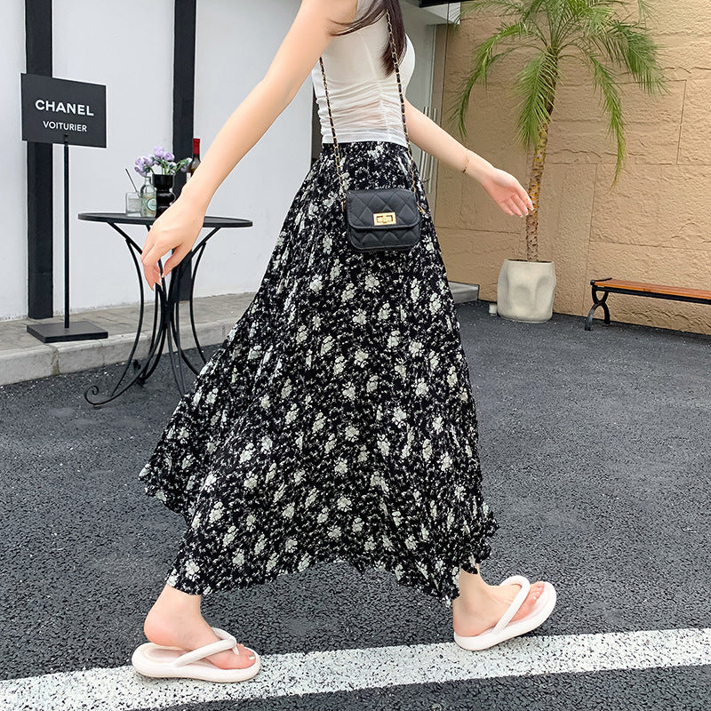 Printed Skirt Slimming Women's Summer Dress