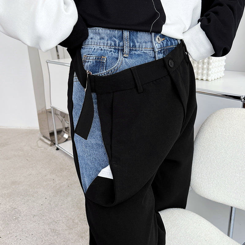 Men's Trousers With Wide Legs And Straight Legs Have Fashionable Design Sense