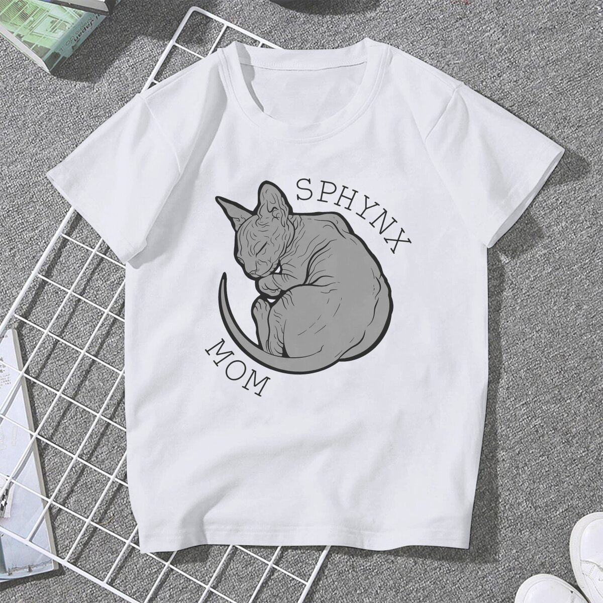 Women's Round-neck Loose Casual Print Short Sleeve