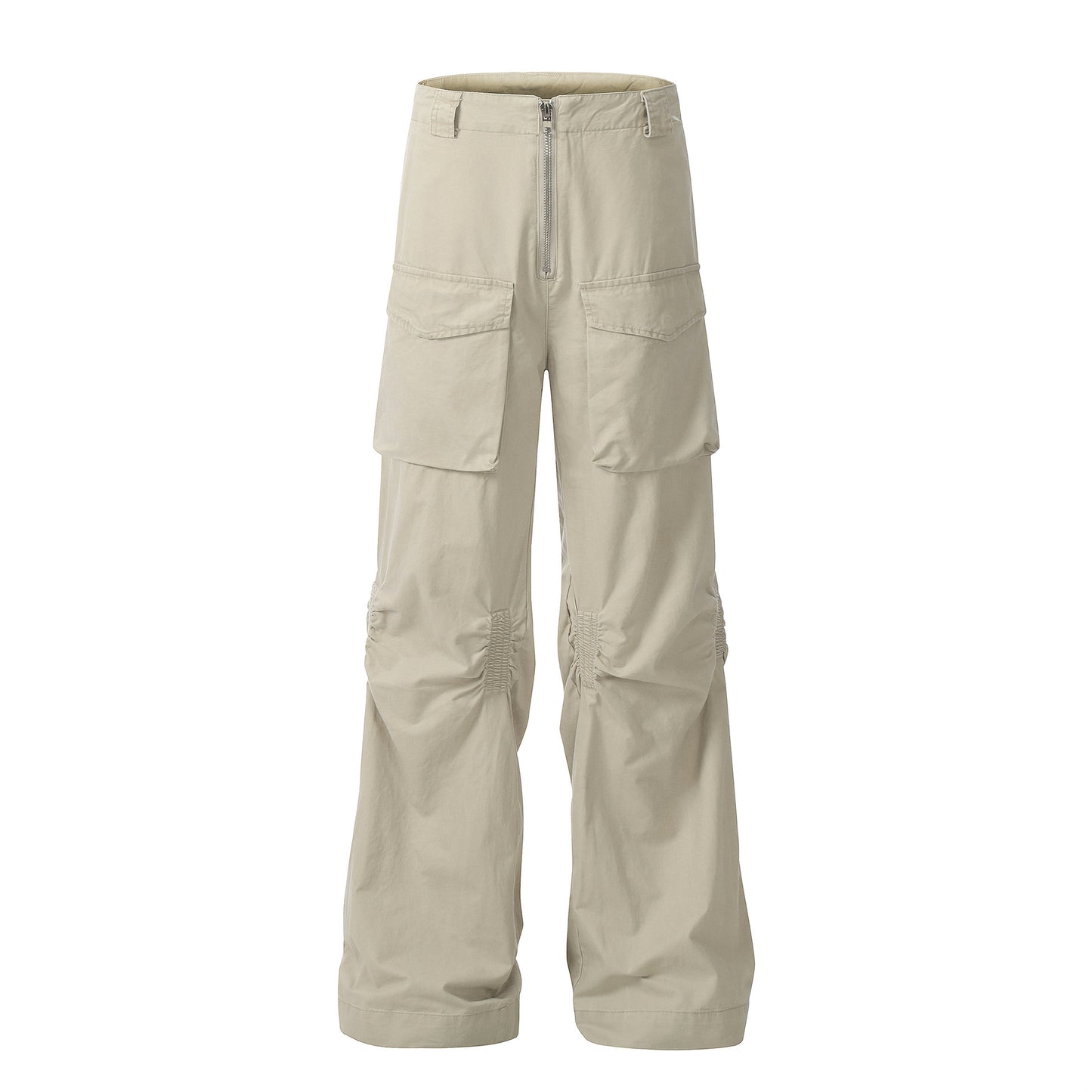 Retro Overalls American Fashion Brand Slim Fit Straight Cargo Pants