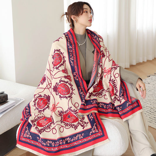 Fashion Women's Faux Cashmere Warm Scarf
