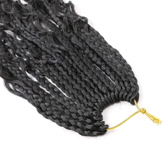 Synthetic Fiber Crochet Wig Braided Three-strand Braid