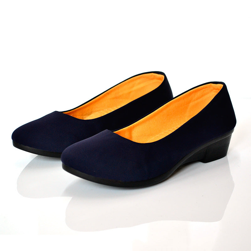 Wedge Shallow Mouth Breathable Work Shoes