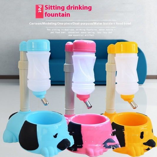 Pet Drinking Bowl Rod Lifting Type