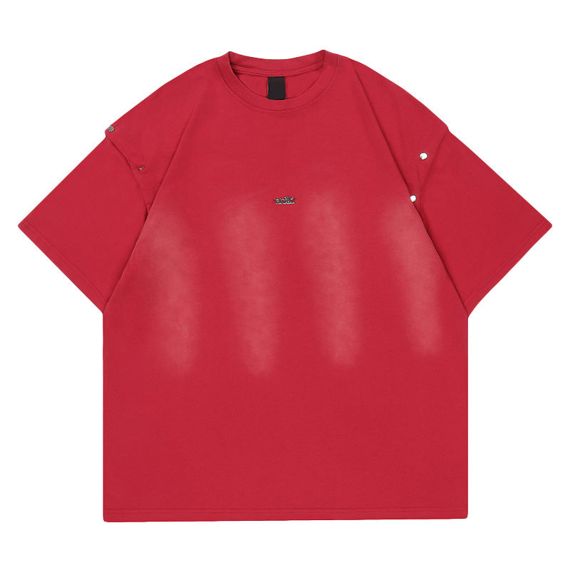 Women's Detachable Short-sleeved Summer American Style Loose