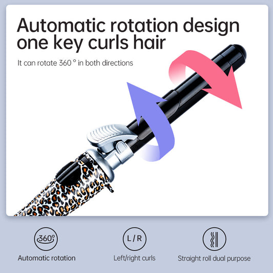 Fully Automatic Leopard Print Hair Curler