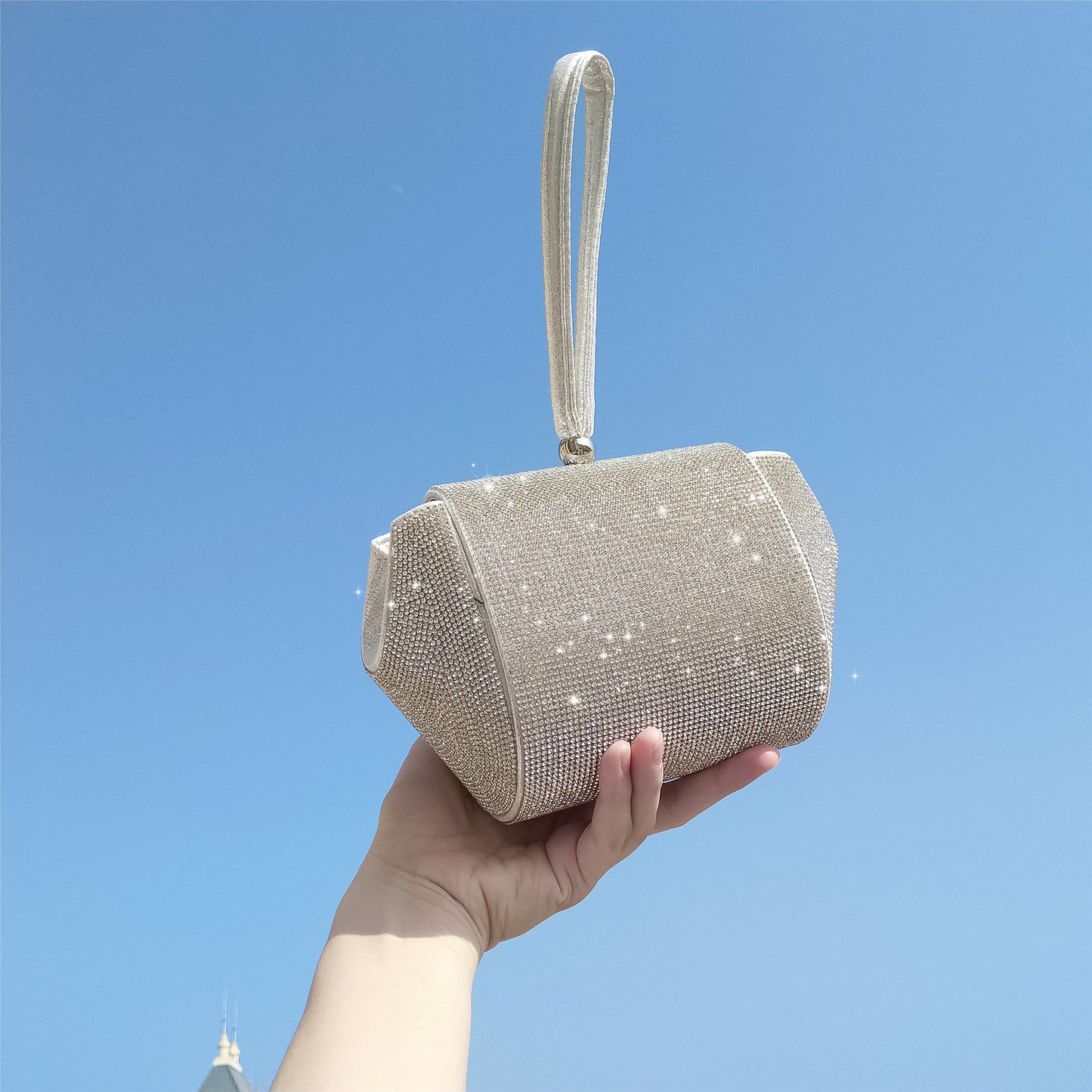 Med diamant håndtaske lille taske crossbody