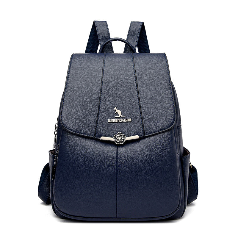 New Women's Backpack PU Soft Leather Textured Casual And Lightweight
