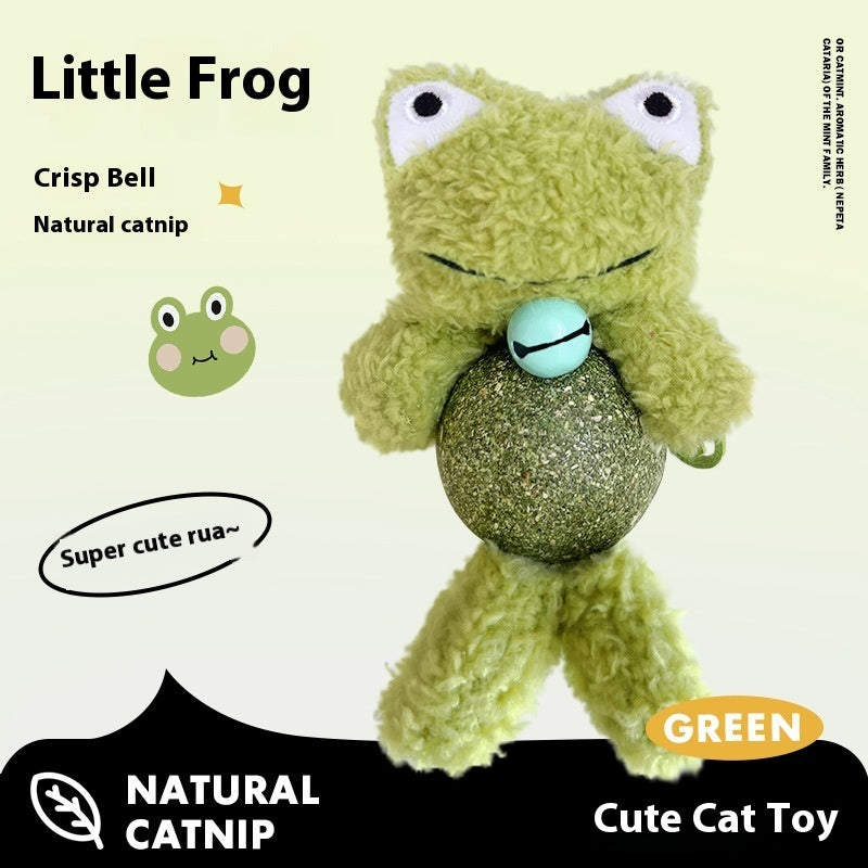 Catnip Ball Cat Toy Cat Molar Creative Little Doll Kittens Self-Hi Relieving Stuffy Bite Plush Bell Toy