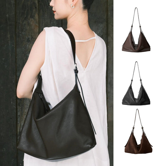 Large-capacity Genuine Leather Crossbody Bag
