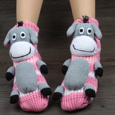 Warm Socks Women's Thick Line Christmas Socks