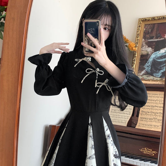 Retro Dress With A Designer-inspired Patchwork Design