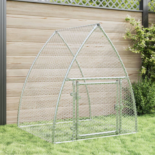 Rabbit Hutch Silver 100x Galvanized Rabbit Hutch Silver