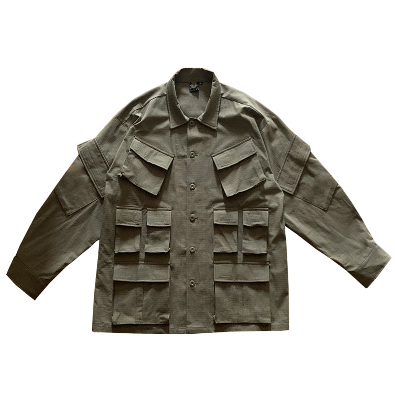 Heavy Industry Custom Spring And Autumn New Japanese Style Workwear Jacket Shirt