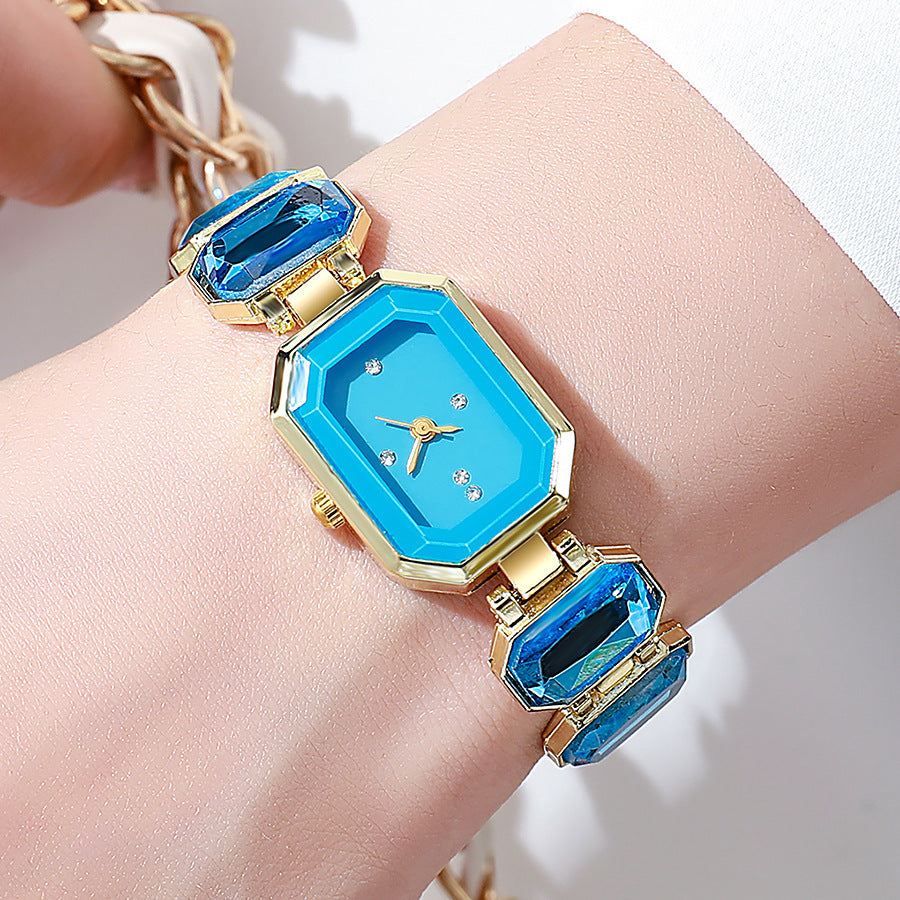 Stone Color Emerald Niche High-grade Affordable Luxury Bracelet