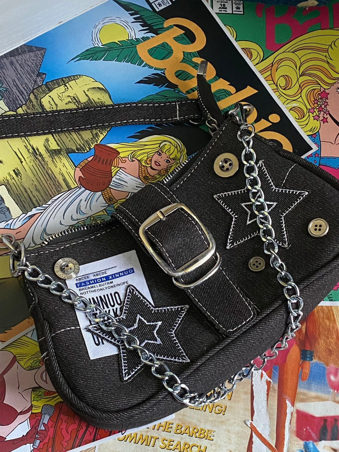 Women's Fashion Stars Cowboy Underarm Bag