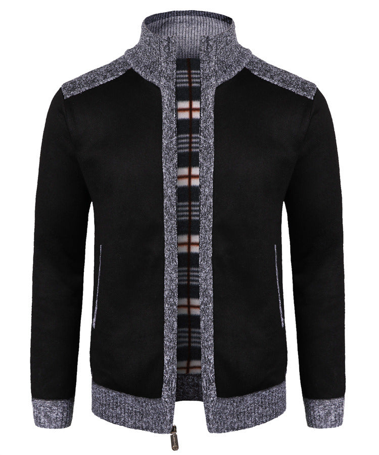 European Size Winter Dad Cardigan Loose Plus Size Knitwear