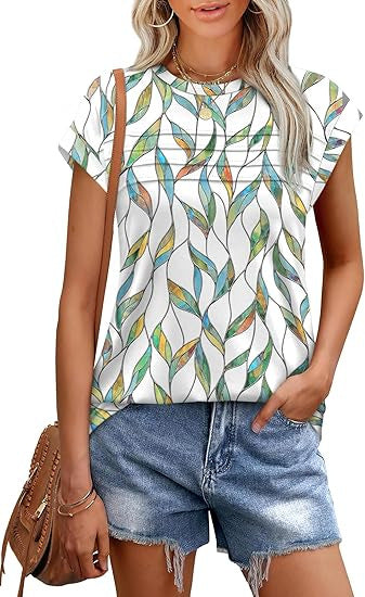 Floral Digital Printing Short Sleeve