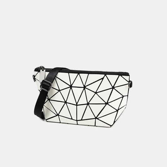 Women's Fashion Geometric Lattice Shoulder Crossbody Bag