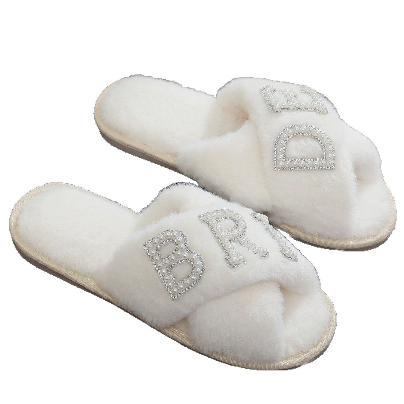 Cross Belt Woolen Slipper Winter Indoor Warm