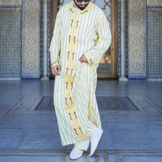 New Spring New Casual Straight Long Striped Shirt