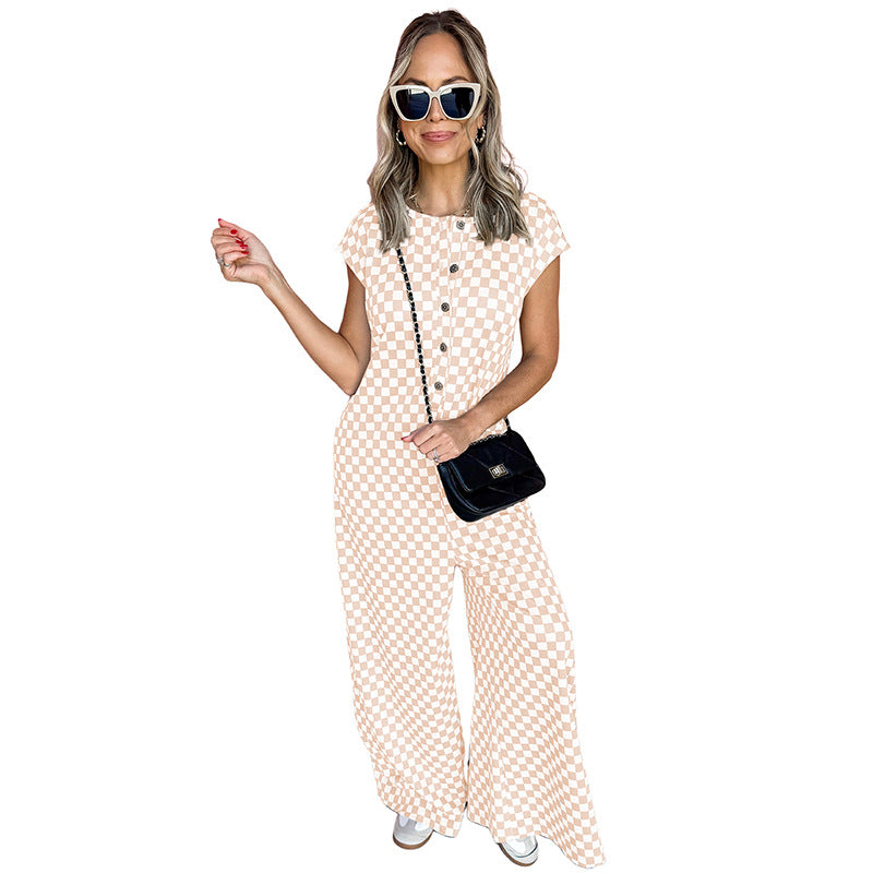 European And American Fashion & Trend Loose Wide Leg Jumpsuit