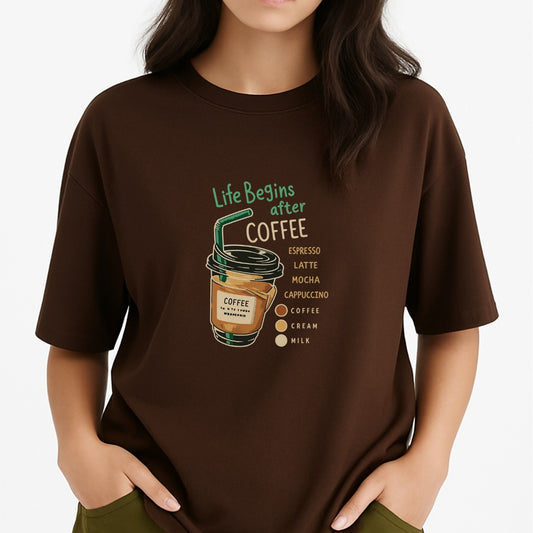 Sommer løstsiddende kortærmet T-shirt til mænd og kvinder med rund hals