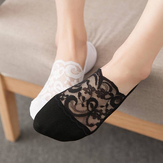 Women's Fashion Shallow Lace Boat Socks