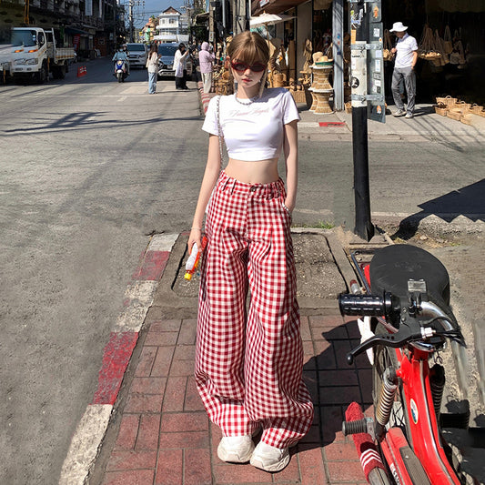 Womens Relaxed Versatile Straight-leg Casual Pants