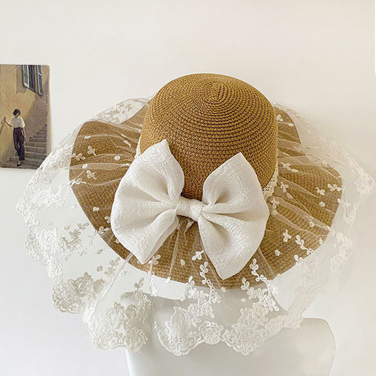 Women's Summer Bowknot Sun Hat