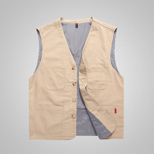 Spring And Autumn New Denim Vest Man