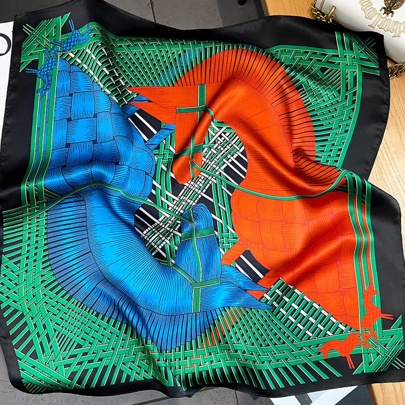 Women's Dual-use Air Conditioner Shawl Silk Scarf