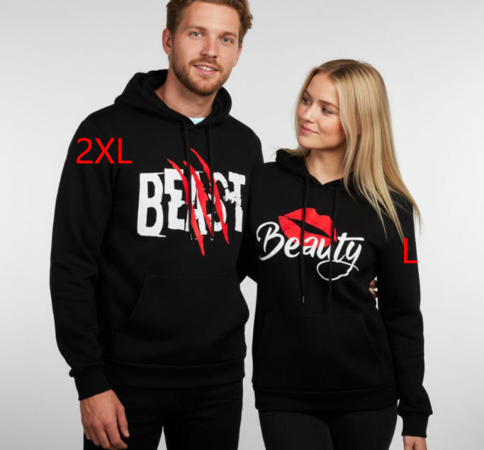 New Printed Casual Hooded Sweatshirt For Couples
