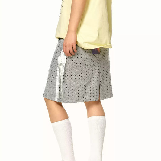 Retro Dots Slimming A- Line Skirt Women's Summer Hot Girl All-match Casual