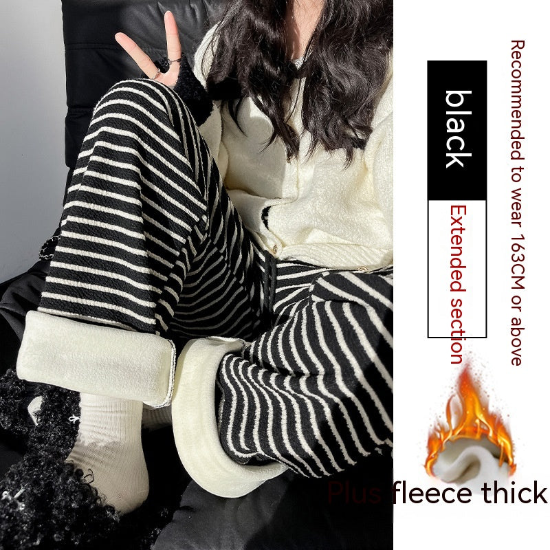 Knitted Striped Wide-leg Pants Children
