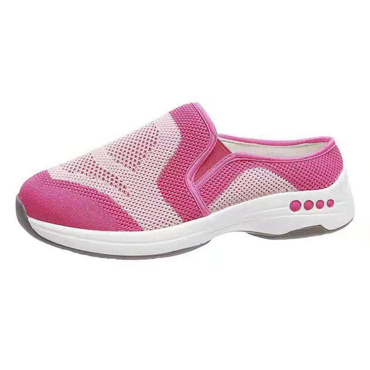 Women's Breathable Fly Woven Mesh Casual Shoes One Pedal