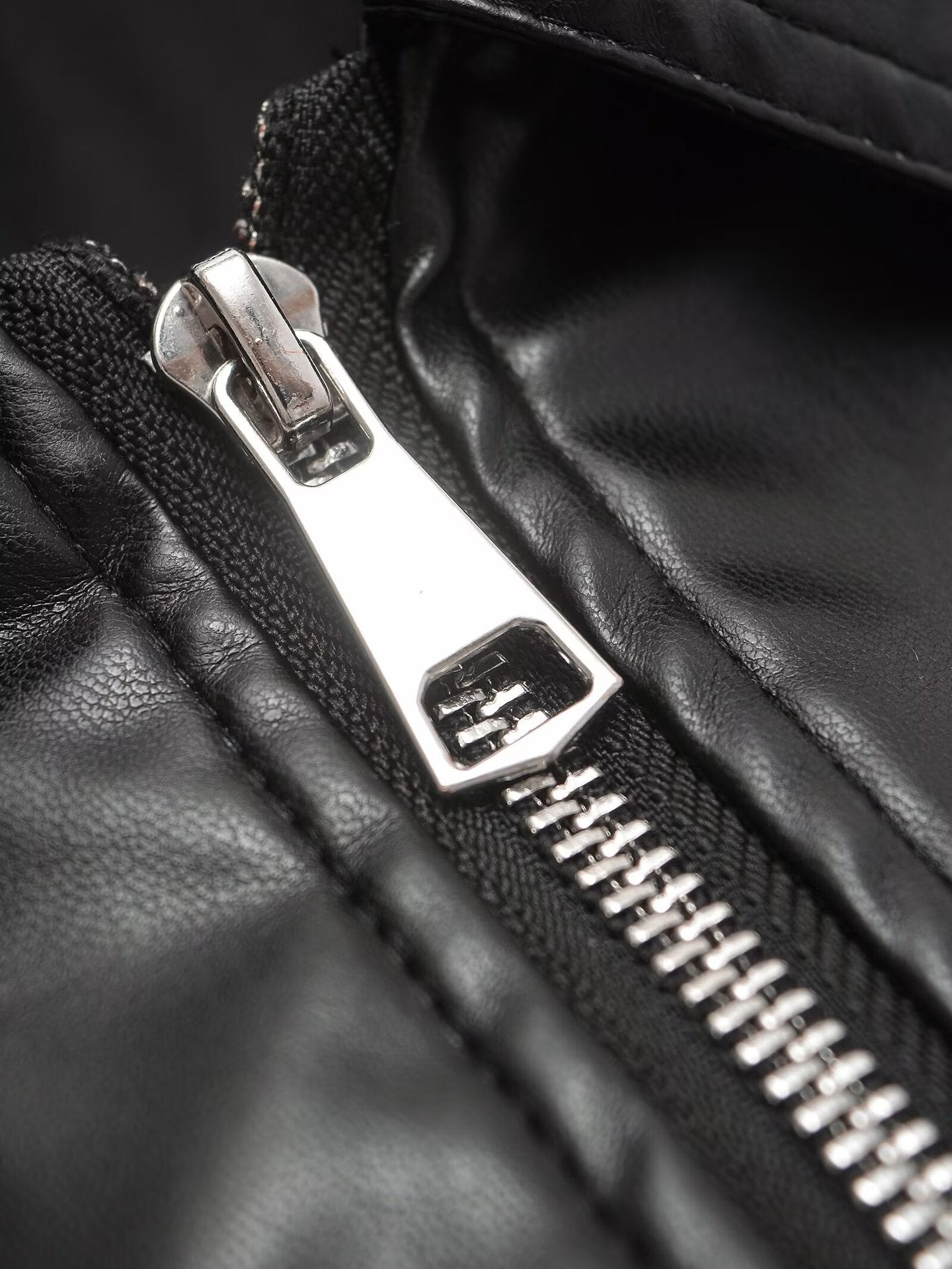 Women's Simple Imitation Leather Baggy Coat