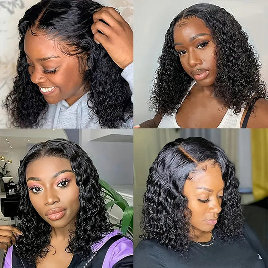 Wig Female Small Volume Corn Curler Fluffy Afro Short Curly Hair Full-head Wig Type