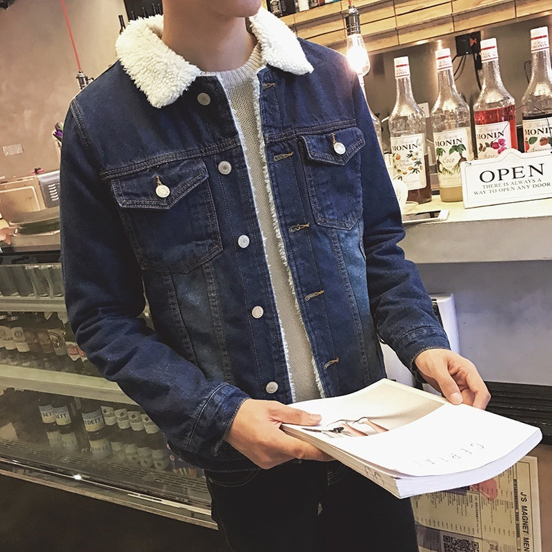 Plus-Size Korean-Style Thickened Lambswool Padded Jacket For Warmth