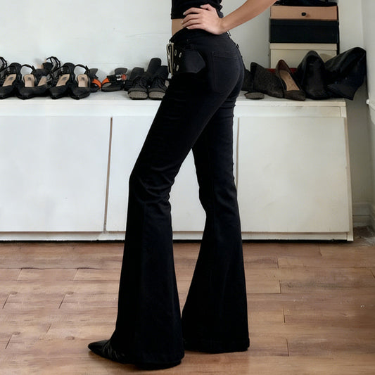 Women's Casual Slim-fit Low-rise Figure-flattering Flared Pants