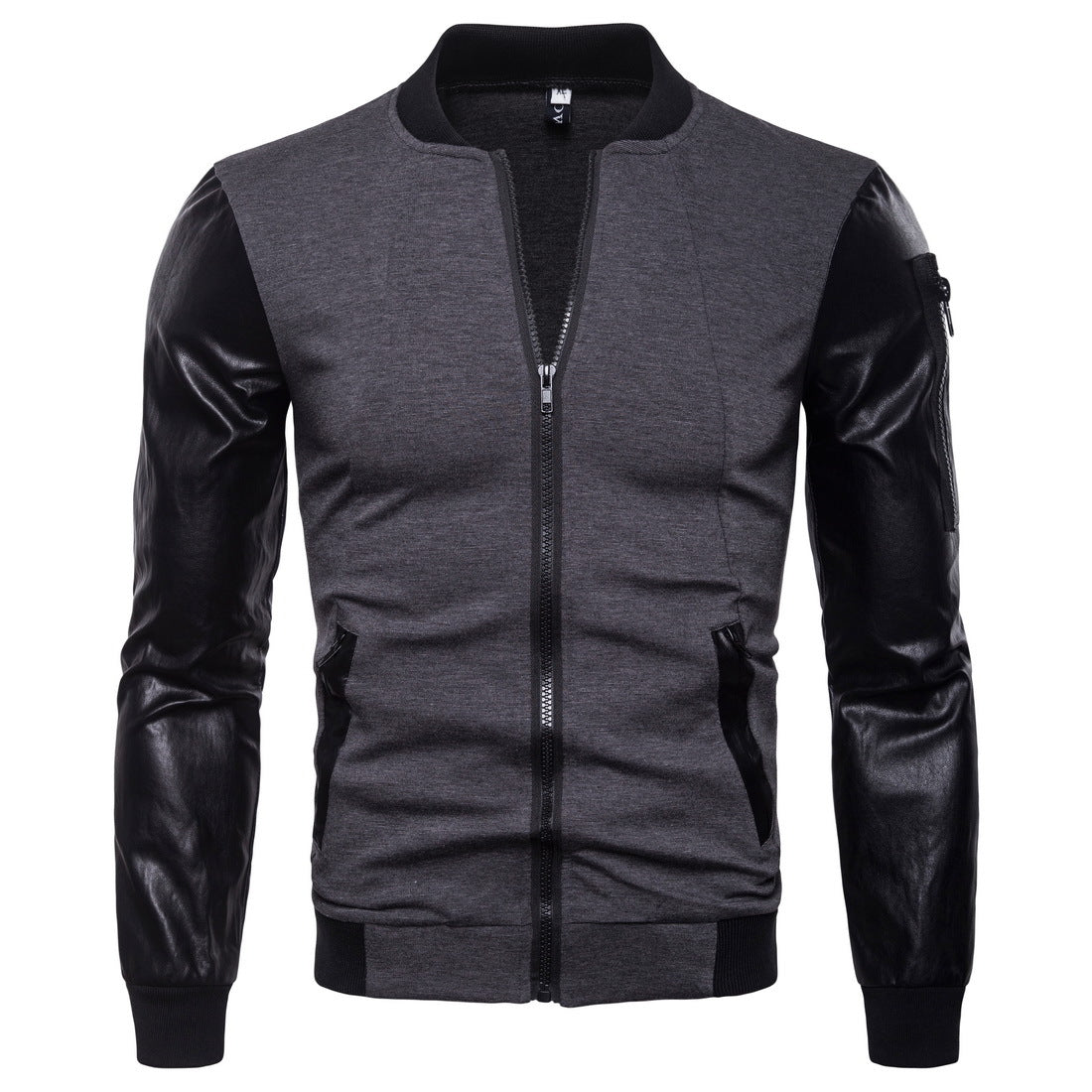 British Temperament Men Stand Up Collar Jacket